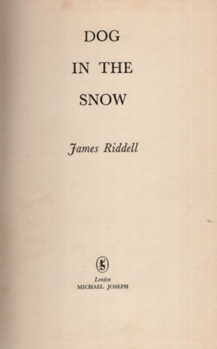 James Riddell - Dog in the Snow