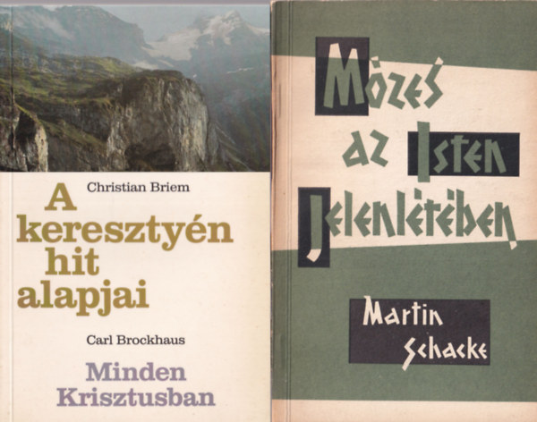 Martin Schacke, Gerhard Salomon, Richard Bennett Christian Briem - 4 db vallási könyv : Isten keresése + Miért szenvedünk? + Mózes az Isten jelentlétében + A keresztyén hit alapjai