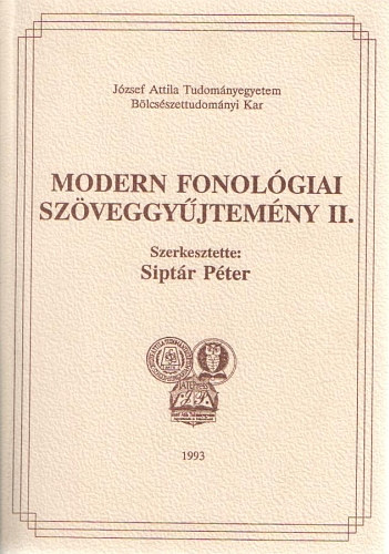 Siptr Pter  (szerk.) - Modern fonolgiai szveggyjtemny II.