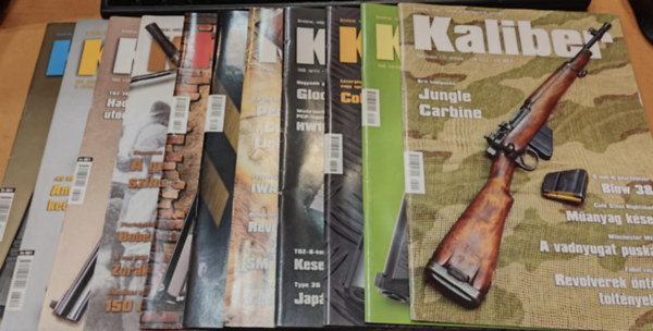 Kalmr Zoltn - 11 db Kaliber (nvdelmi, vadsz-, katonai s sportfegyverek szaklapja), szrvnyszmok (Lapszmok a termklapon)(Direx Media Kft.)