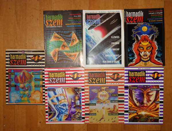7 szám a harmadik szem magazinból: 1995. június, 1995. október, 1995. november, 1995.december, 1996. december, 1998 július, 1998 augusztus