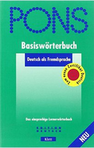 PONS BASISWRTERBUCH DEUTSCH ALS FREMDSPRACHE