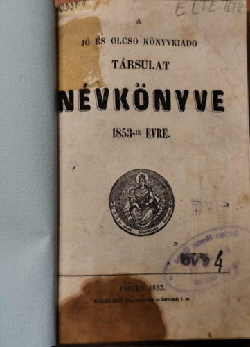 Nincs - A j� �s olcs� k�nyvkiad� t�rsulat n�vk�nyve..