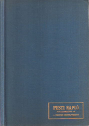 Munkácsy Mihály - Emlékeim (I. kiadás)- A Pesti Napló jutalomkönyve