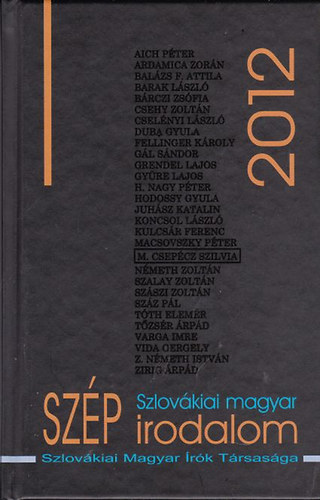 Csanda G�bor - Szlov�kiai magyar sz�p irodalom 2012