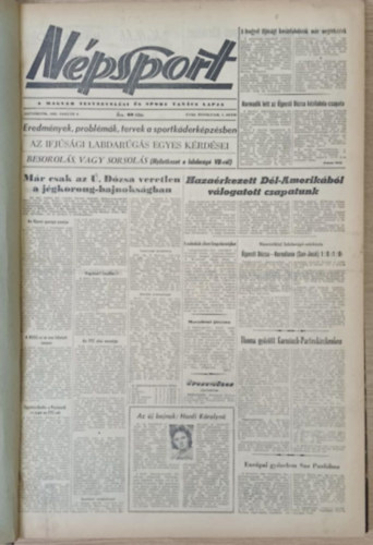 Npsport 1962/1-256. szmok (teljes vfolyam, 4 ktetben)