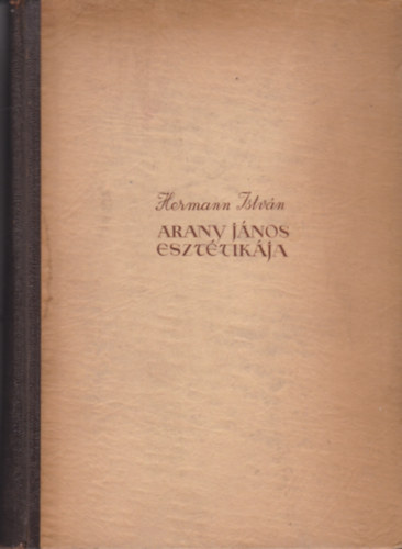 Hermann Istv�n - Arany J�nos eszt�tik�ja