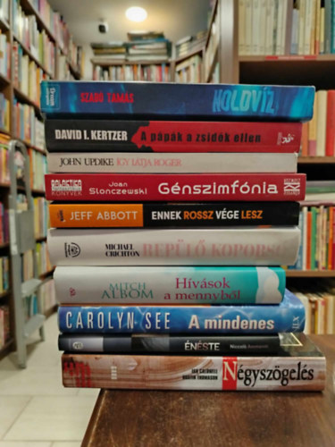 Mitch Albom Szab Tams - Knyvcsomag, 10 db. regnyek. Holdvz+A ppk a zsidk ellen+gy ltja Roger+Gnsztimfnia+Repl kopors+Hvsok a mennybl+A mindenes+nsTe+Ngyszgels