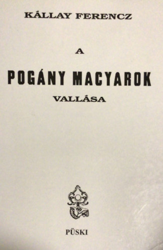 Kllay Ferencz - A pogny magyarok vallsa