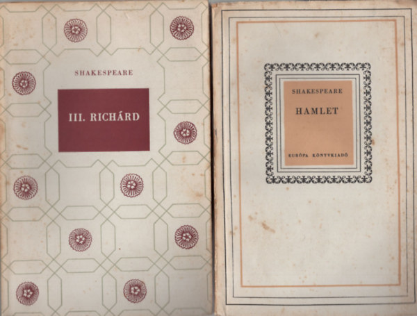 Shakespeare - Shakespeare  sznm ( 3 db egytt  ) 1. Vzkereszt, 2. Hamlet, 3. III. Richrd