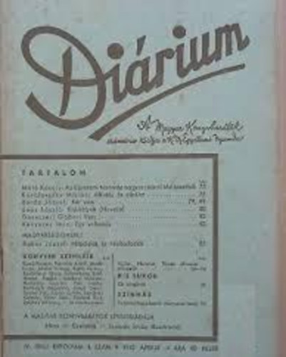 Máté Károly-Kenyeres Imre - Diárium-1942.június