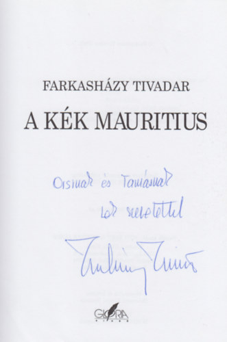 Farkashzy Tivadar - A Kk Mauritius (DEDIKLT)