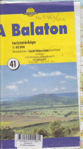 A Balaton turistatrkpe 1:40 000