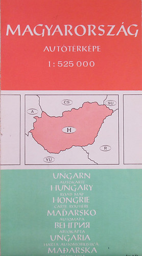 Magyarorszg auttrkpe 1:525 000