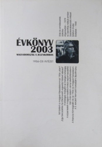 Évkönyv XI. 2003. - Magyarország a jelenkorban