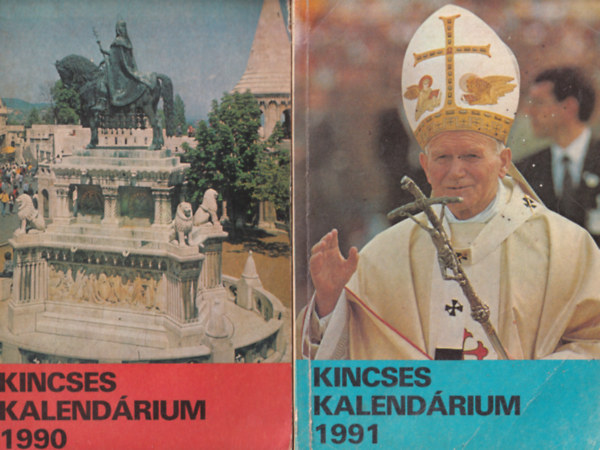 Major Lajos  (szerk.) - 4 db Kincses Kalendrium: 1990, 1991, 1995, 1999. vfolyamok.