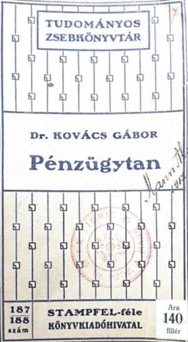 Kovács Gábor - Pénzügytan