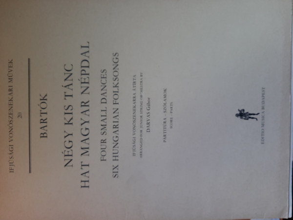 Bart�k B�la - N�gy kis t�nc hat magyar n�pdal