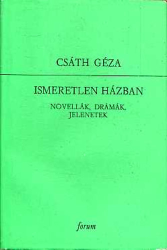 Cs�th G�za - Ismeretlen h�zban I.