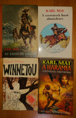 Karl May - 4 ifjsgi knyv May Krolytl: Az Ezst-t kincse, A szerencst hoz almsderes, Winnetou, A haramia