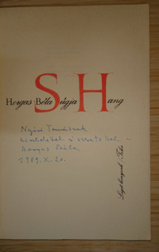 Horgas B�la - S�gja hang (dedik�lt)
