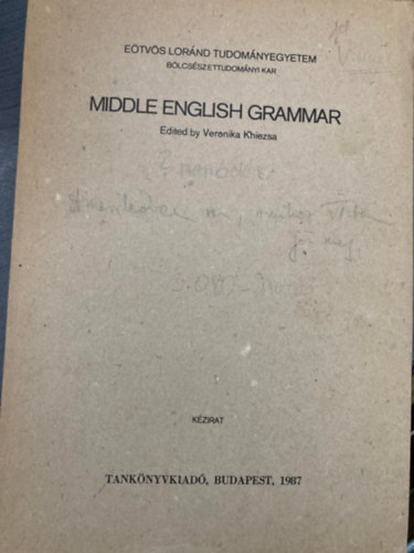 Veronika Kniezsa - Middle English Grammar