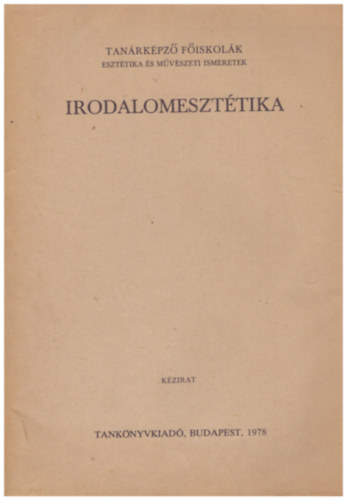 Fldnyi Lszl-Poszler Gyrgy - Irodalomeszttika