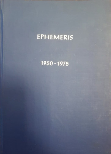 Ephemeris 1950-1975