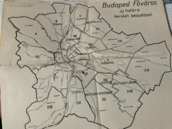 Ismeretlen Szerző - Budapest térkép