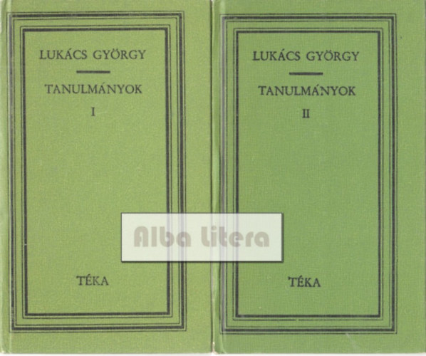 Dr. Szász György - Graczáné Dr. Lukács Mária - Tanulmányok I-II.