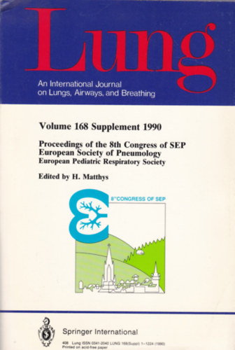 H. Matthys - Lung - An International Journal on Lungs, Airways, and Breathing - Vol. 168 Suppl. 1990 (A td - angol nyelv)