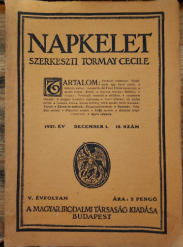 Tormay Cecile - Napkelet 1927. december 1.