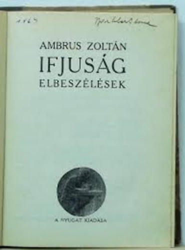 Ambrus Zoltn - Ifjusg elbeszlsek