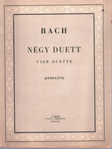 Bach - Ngy duett - Vier duette