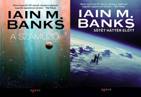Iain M. Banks - 2 db Iain M. Banks sci-fi regény: A száműző + Sötét háttér előtt