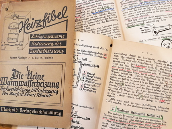 Manfred Rainer Schmidt - "Heizfibel" Richtige und sparsame Bedienung der Zentralheizung I-III.