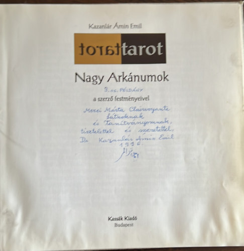 Kazanlr min Emil - Tarot-Nagy Arknumok