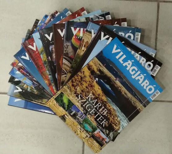 Szab� Vir�g  (f�szerk.) - 17 db Vil�gj�r� Utaz�si Magazin - sz�rv�nysz�mok - 2004, 2005, 2006