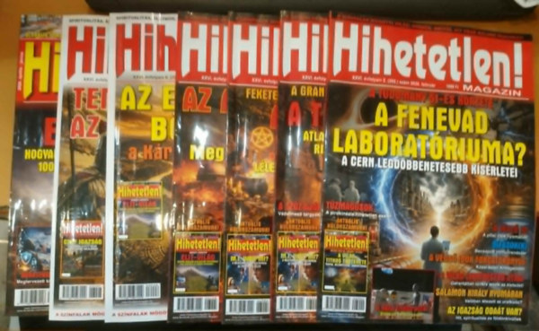 Sz�cs R�bert  (f�szerk.) - 7 db Hihetetlen! magazin, sz�rv�nysz�mok