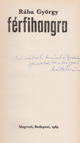 R�ba Gy�rgy - F�rfihangra (Dedik�lt)