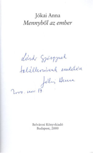 J�kai Anna - Mennyb�l az ember - dedik�lt