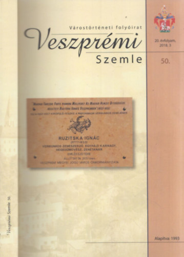 Dr. Csisz�r Mikl�s - Veszpr�mi Szemle 50. (20. �vfolyam, 2018/3. sz�m)