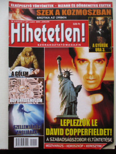 Hihetetlen! magazin 2004 teljes v 11 lapszm (1 dupla szm)