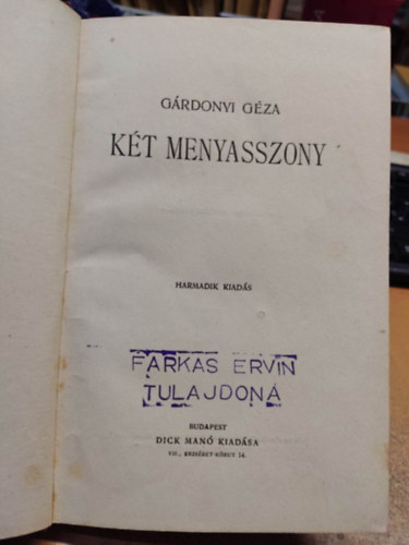 G�rdonyi G�za - K�t menyasszony
