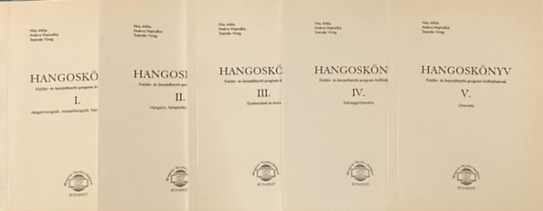 Makra Hajnalka, Szende Virág Ház Attila - Hangoskönyv Kiejtés- és beszédtanító program külföldieknek I-V. ( Magánhangzók, mássalhangzók, hangdifferenciálás + Hangsúly, hanglejtés, szövegritmus + Gyakorlatok és kulcs +Szöveggyűjtemény + Útmutató)