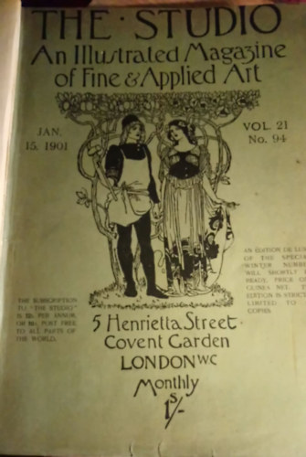 The Studio (an illustrated magazine of fine and applied art) vol. 22.