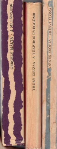 Thury Zsuzsa, D�nes Zs�fia Gergely M�rta - 3 db cs�kos k�nyv: Zr�nyi Ilona + A t�zpiros �vegg�mb + A mi l�nyunk