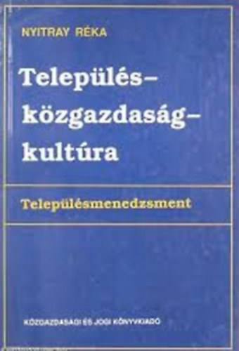 Nyitray Rka - Telepls - kzgazdasg - kultra