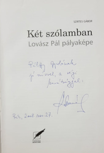 Szirtes Gbor - Kt szlamban - Lovsz Pl plyakpe