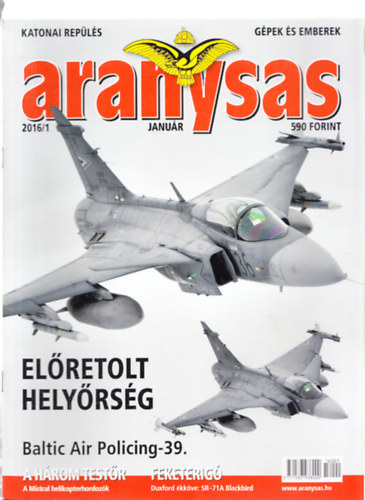 Aranysas 2016/ 1-12. (Teljes vfolyam, lapszmonknt)